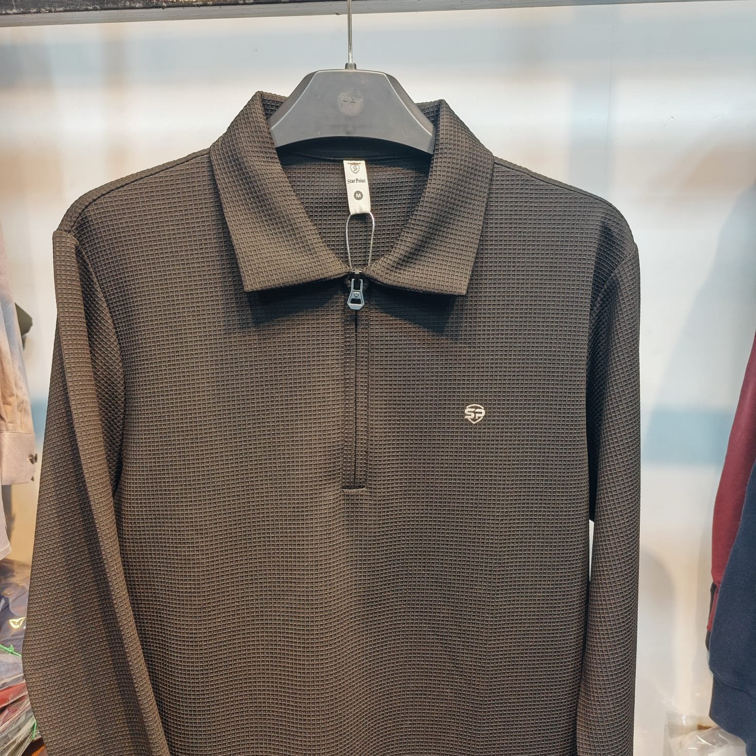 POLO NECK FULL SLEEVE T-SHIRT